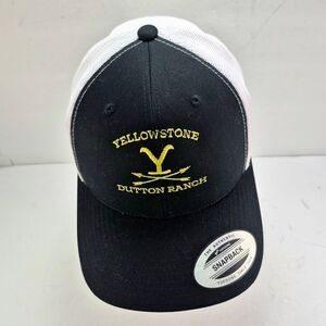 NWT Yellowstone Dutton Ranch Trucker Hat Bioworld Yupoong Black Gold Snapback